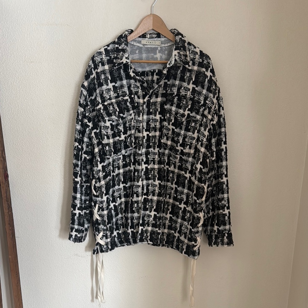 MNML LA Men’s Heavyweight Oversized Flannel Jacket